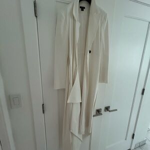Karen Millen White Long Dress Jacket Size 6